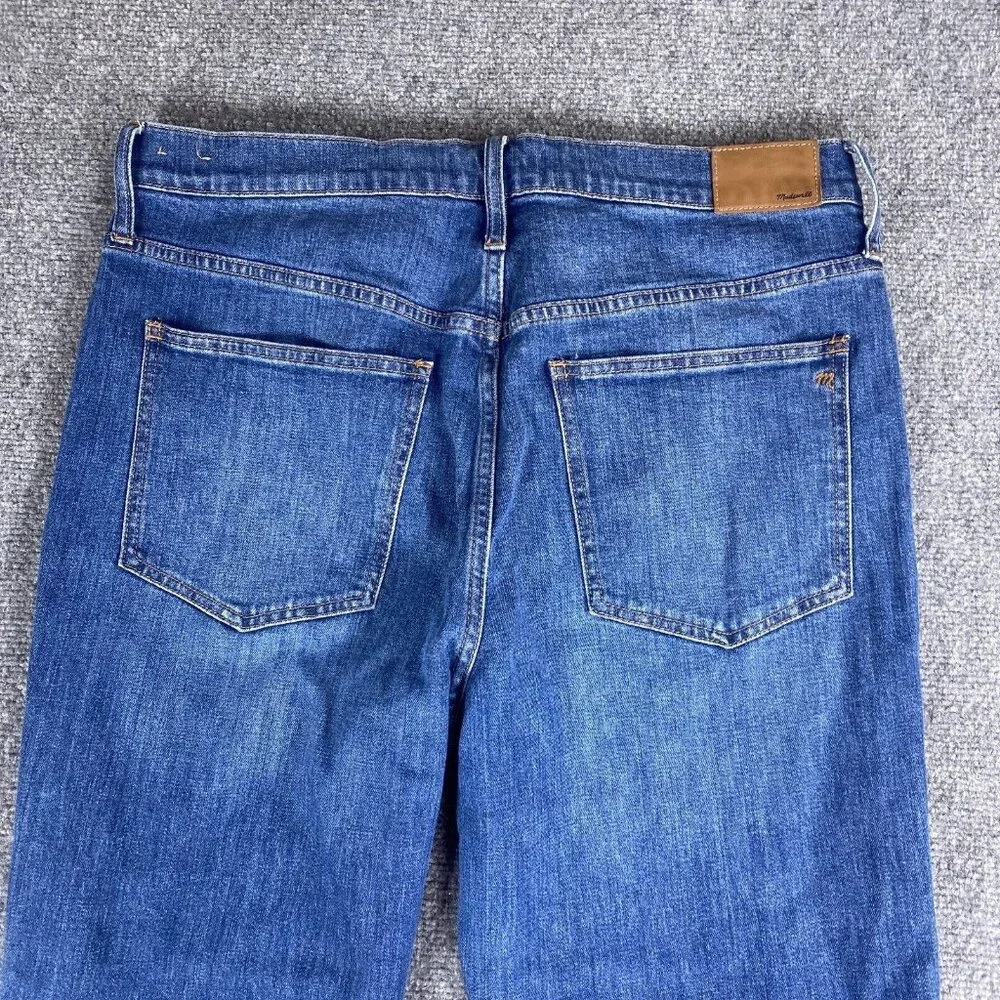 Madewell Jeans Womens 32 Perfect Vintage Crop High Waist Button Fly Medium Wash - Picture 6 of 10